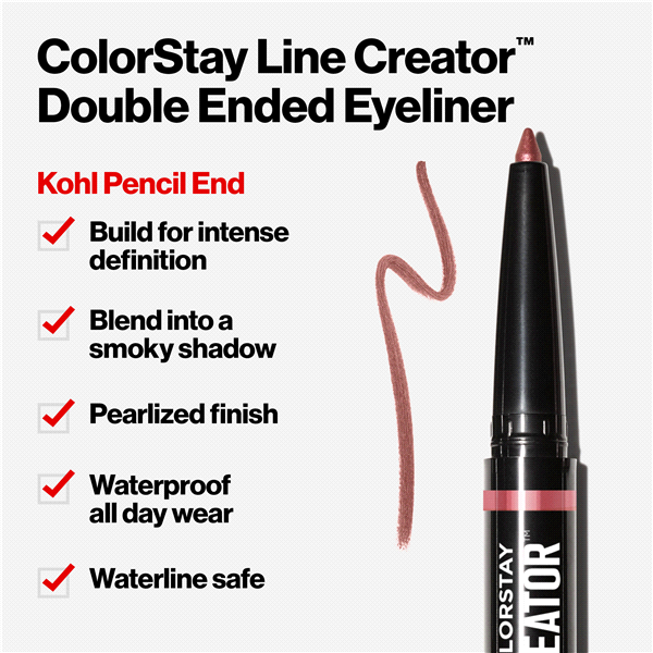 slide 7 of 21, Revlon ColorStay Line Creator Double Ended Liner, Blackout, 1 ct