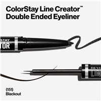 slide 6 of 21, Revlon ColorStay Line Creator Double Ended Liner, Blackout, 1 ct