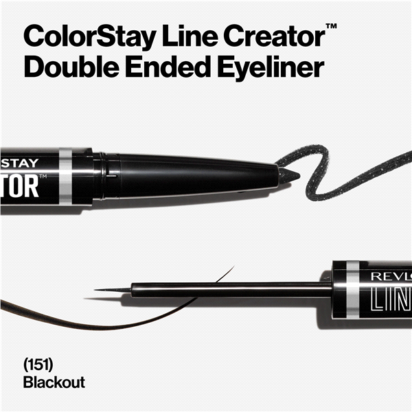 slide 21 of 21, Revlon ColorStay Line Creator Double Ended Liner, Blackout, 1 ct