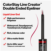 slide 3 of 21, Revlon ColorStay Line Creator Double Ended Liner, Blackout, 1 ct