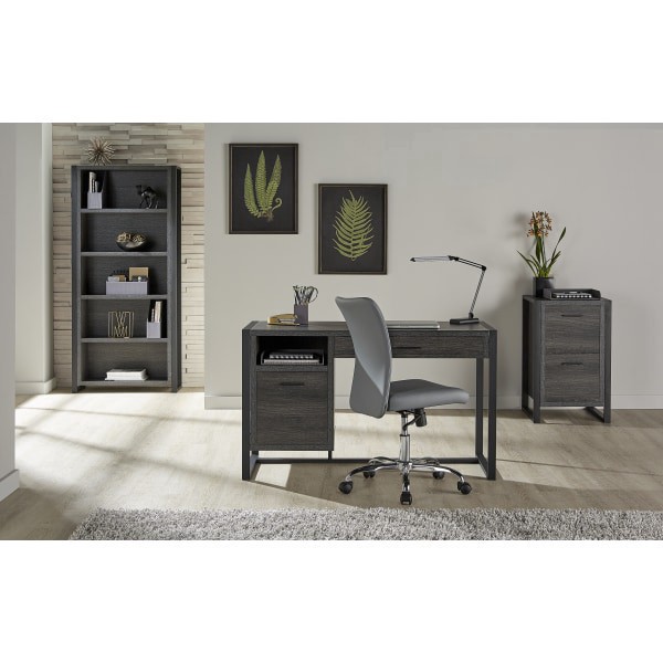 slide 2 of 10, Realspace Dejori 20"D 2-Drawer Vertical File Cabinet, Charcoal, 1 ct