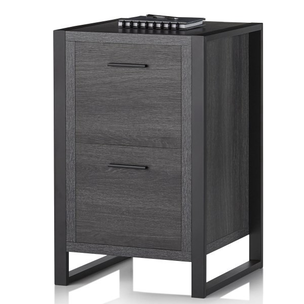 slide 6 of 10, Realspace Dejori 20"D 2-Drawer Vertical File Cabinet, Charcoal, 1 ct