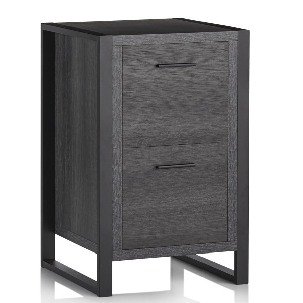 slide 8 of 10, Realspace Dejori 20"D 2-Drawer Vertical File Cabinet, Charcoal, 1 ct