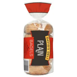 David's Deli Bagels, Pre-Sliced, Plain