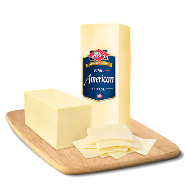 slide 1 of 1, Dietz & Watson White American Cheese, Per lb, per lb