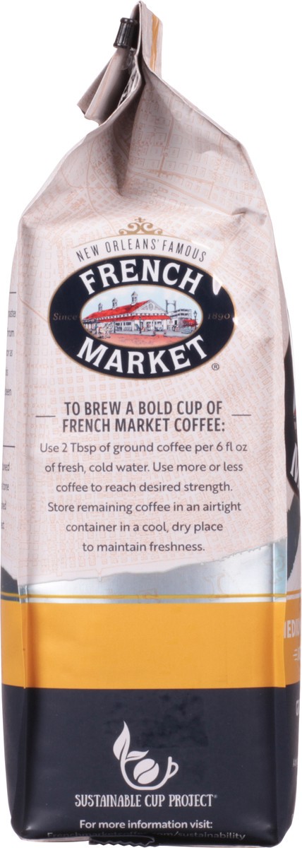 slide 10 of 12, French Market Coffee Medium Roast Ground Jazz Brunch Blend Coffee 12 oz, 12 oz