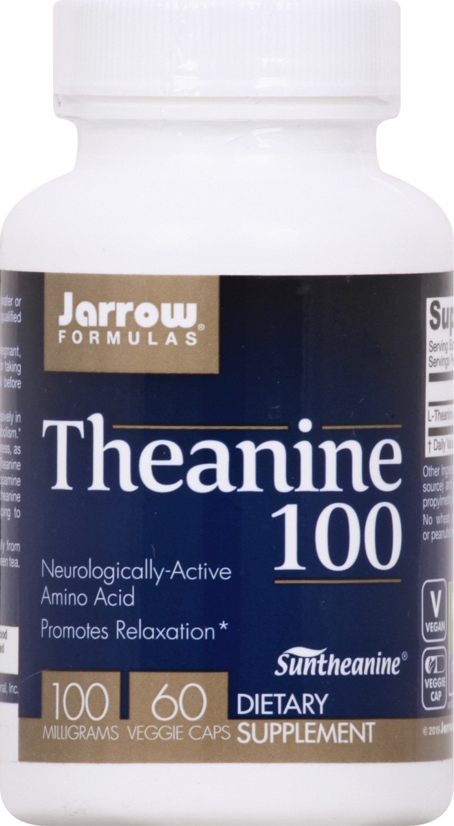 slide 1 of 9, Jarrow Formulas Vegan Theanine, 60 ct