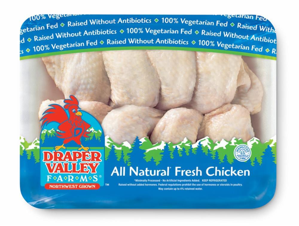 slide 1 of 1, Draper Valley Farms Chicken Wings, per lb