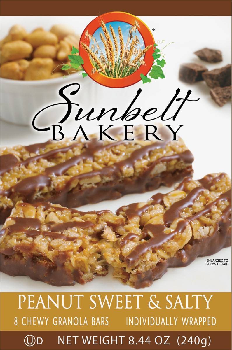 slide 4 of 11, Sunbelt Bakery Chewy Granola Bars, Sunbelt Bakery Family Pack Sweet & Salty Peanut (8 CT), 8.44 oz