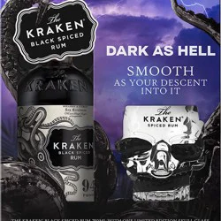 Kraken Black Spiced Rum 94 Proof with Skull Glass (750 ml)