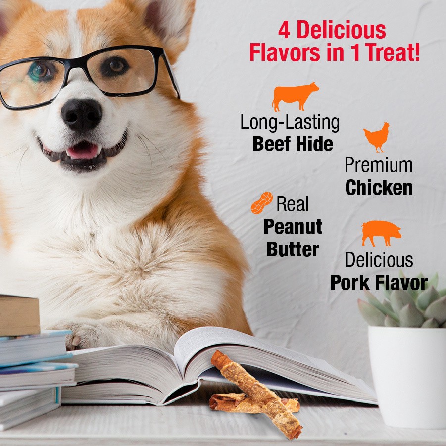 slide 2 of 7, Good 'n' Fun Dog Chew, 4 ct