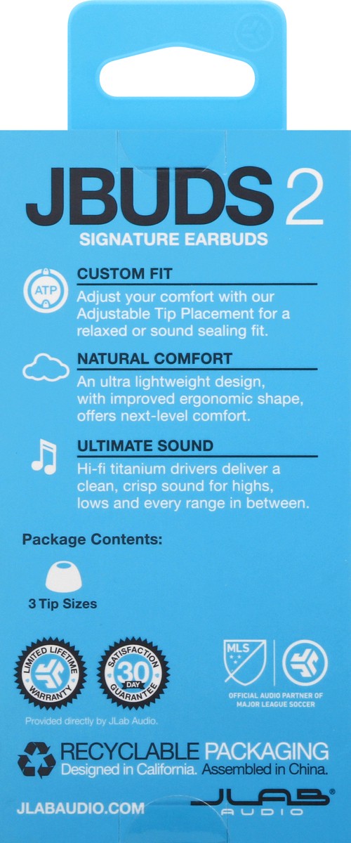 slide 2 of 11, JLab JBuds 2 Black Pearl Earbuds 1 ea, 1 ct