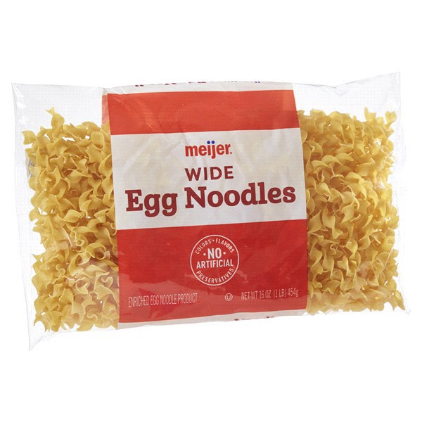 slide 4 of 29, Meijer Wide Egg Noodles, 16 oz