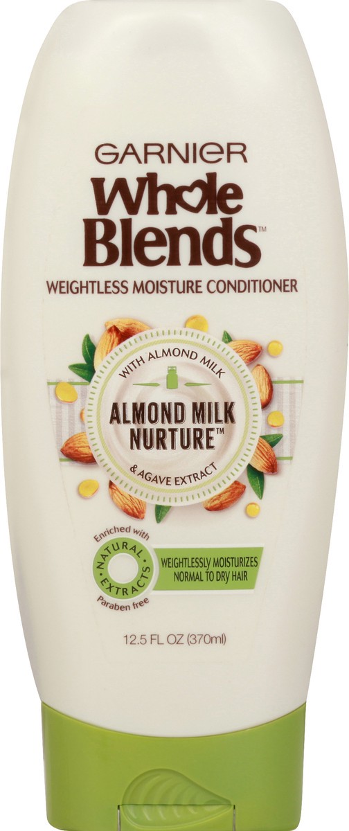 slide 6 of 9, Garnier Whole Blends Moisturizing Almond Milk And Agave Extract Conditioner, 12.5 Oz, 12.5 oz