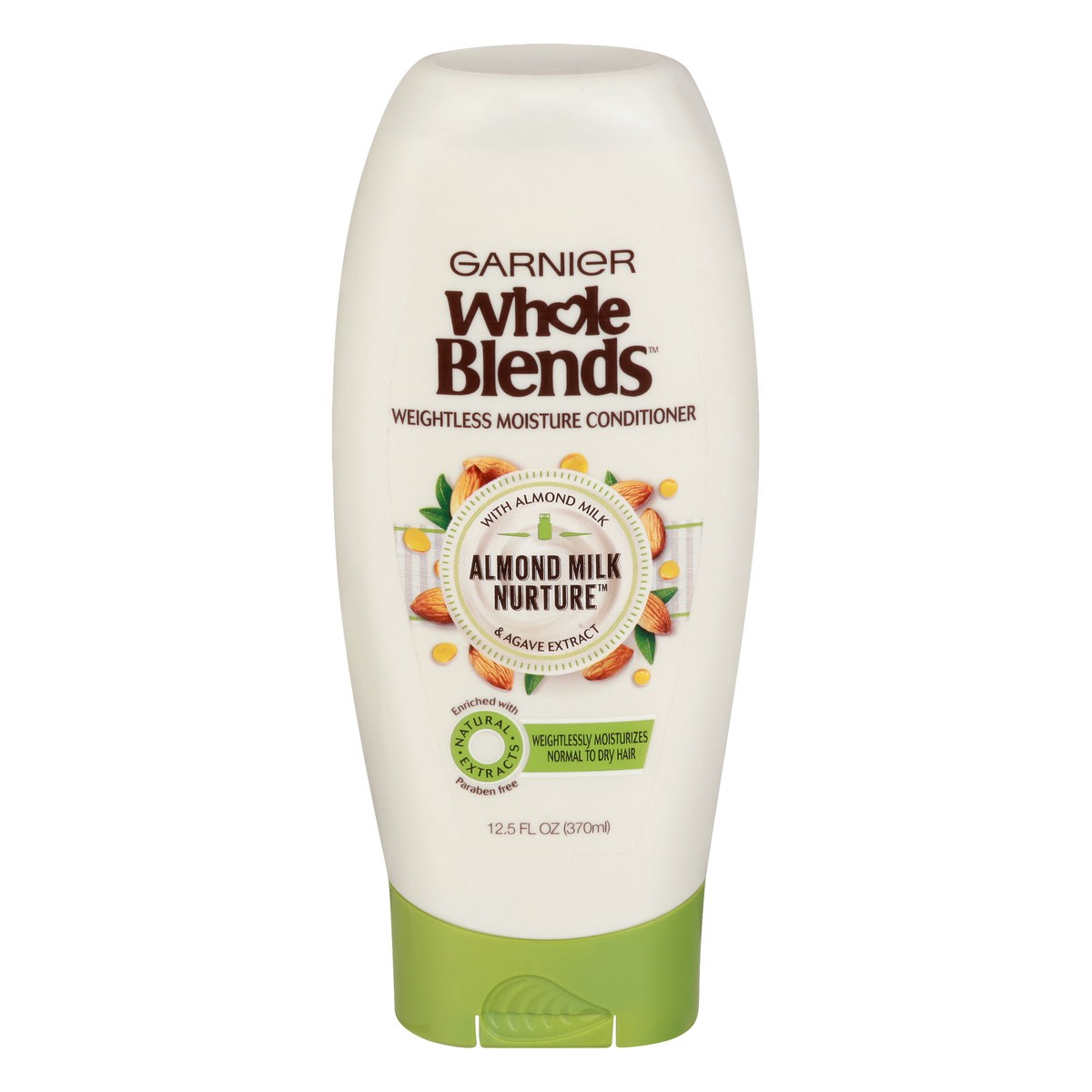 slide 1 of 9, Garnier Whole Blends Moisturizing Almond Milk And Agave Extract Conditioner, 12.5 Oz, 12.5 oz