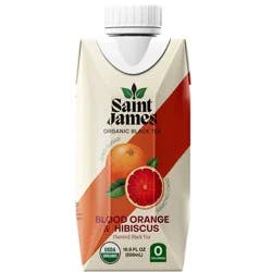 Saint James Zero Sugar Organic Brewed Blood Orange & Hibiscus Black Tea 16 fl oz