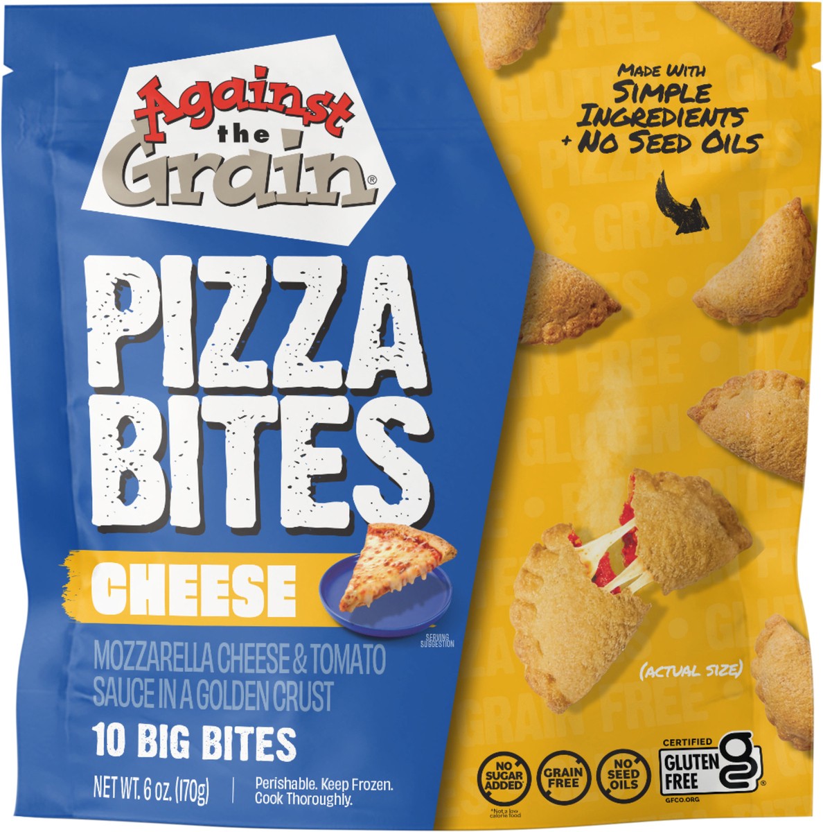 slide 10 of 12, Against the Grain Pizza Bites, Cheese, 10 ct