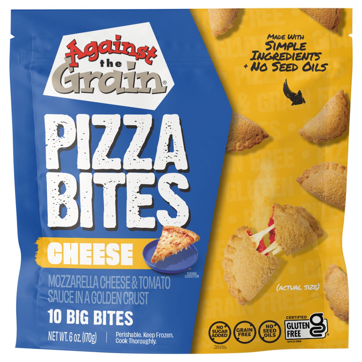 slide 2 of 12, Against the Grain Pizza Bites, Cheese, 10 ct