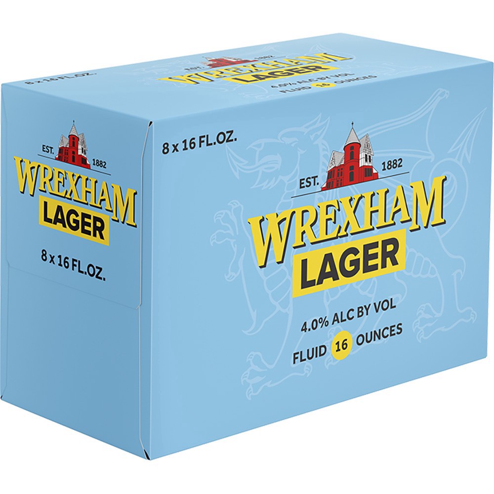 slide 1 of 1, Wrexham Lager, 8 ct; 16 oz