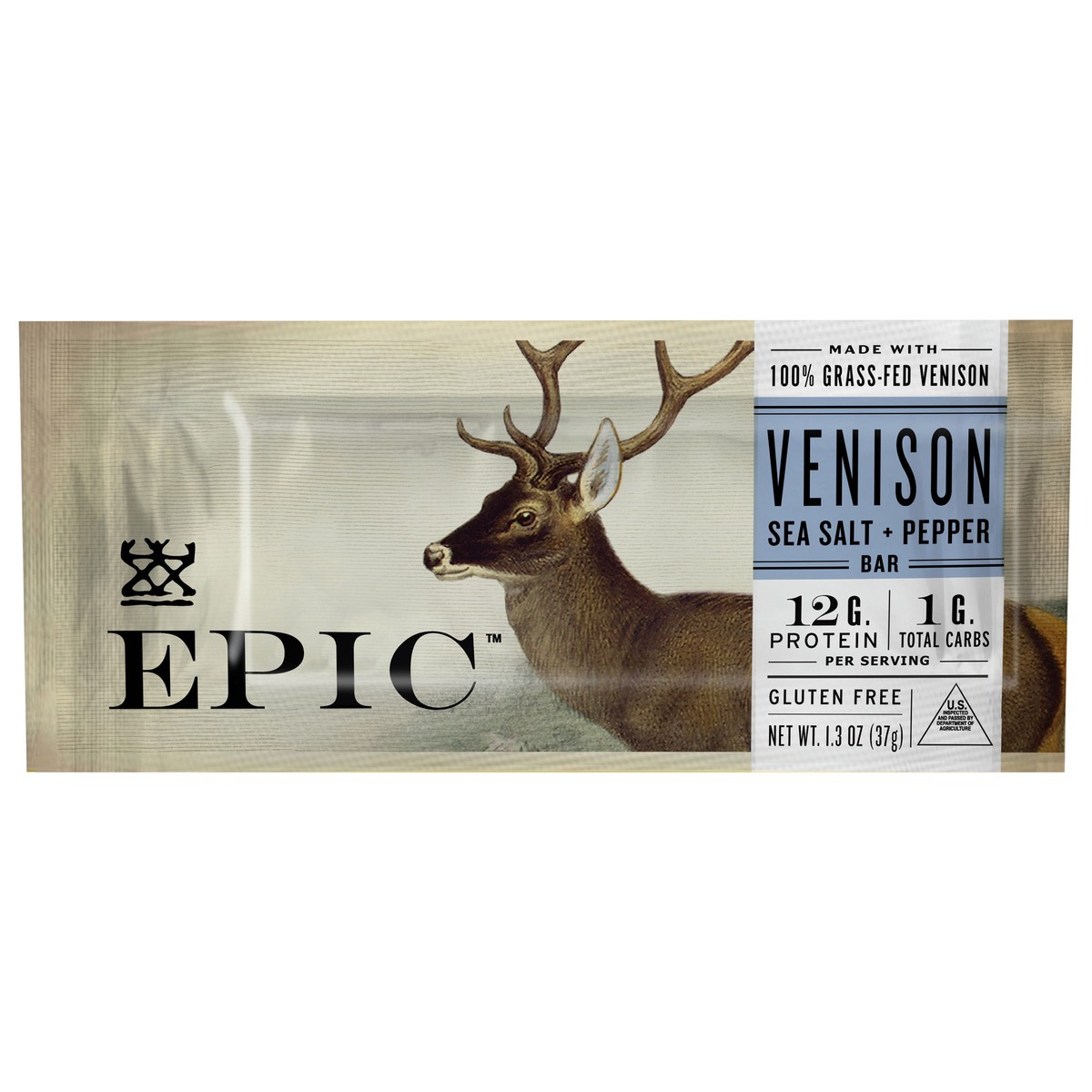 slide 5 of 13, EPIC Sea Salt Pepper Venison Bar, 1 ct