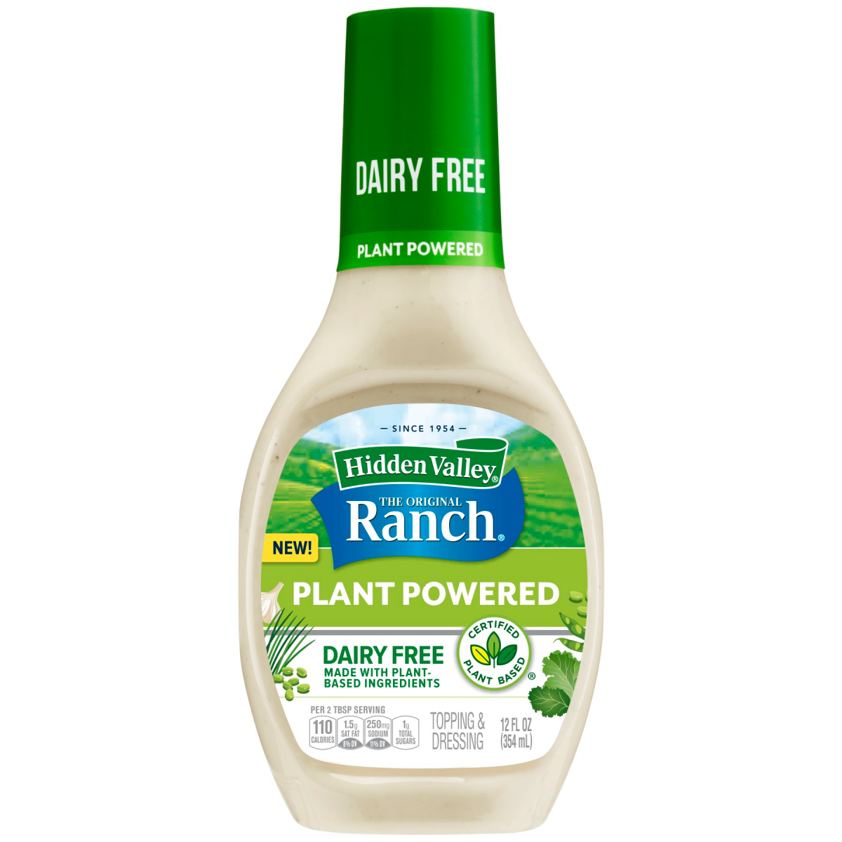 slide 1 of 29, Hidden Valley The Original Ranch Vegan Plant Powered Dairy Free Ranch Dressing, 12 fl oz
