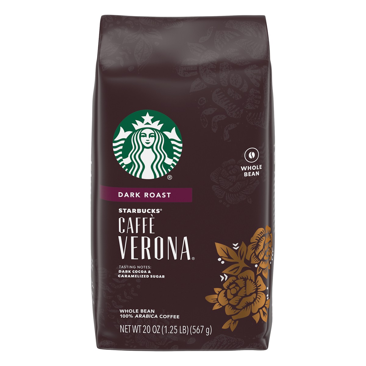 slide 7 of 12, Starbucks Whole Bean Coffee—Dark Roast Coffee—Caffè Verona—100% Arabica—1 bag - 20 oz, 20 oz