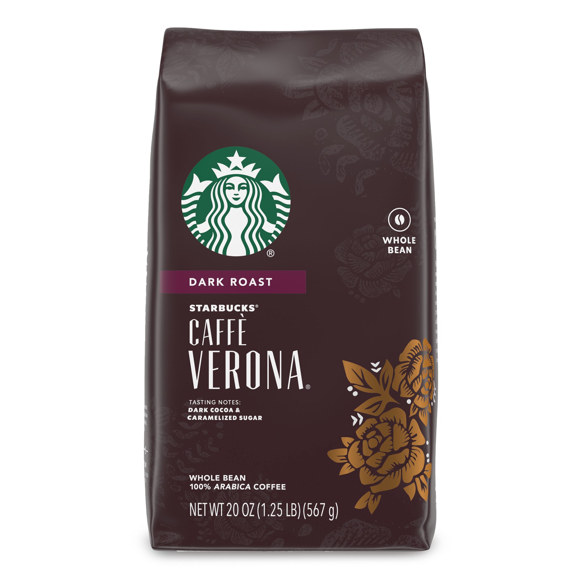 slide 1 of 12, Starbucks Whole Bean Coffee—Dark Roast Coffee—Caffè Verona—100% Arabica—1 bag - 20 oz, 20 oz