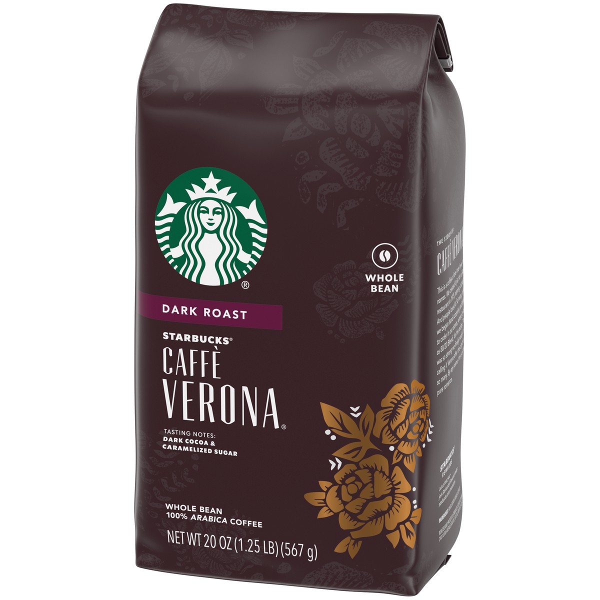 slide 5 of 12, Starbucks Whole Bean Coffee—Dark Roast Coffee—Caffè Verona—100% Arabica—1 bag - 20 oz, 20 oz