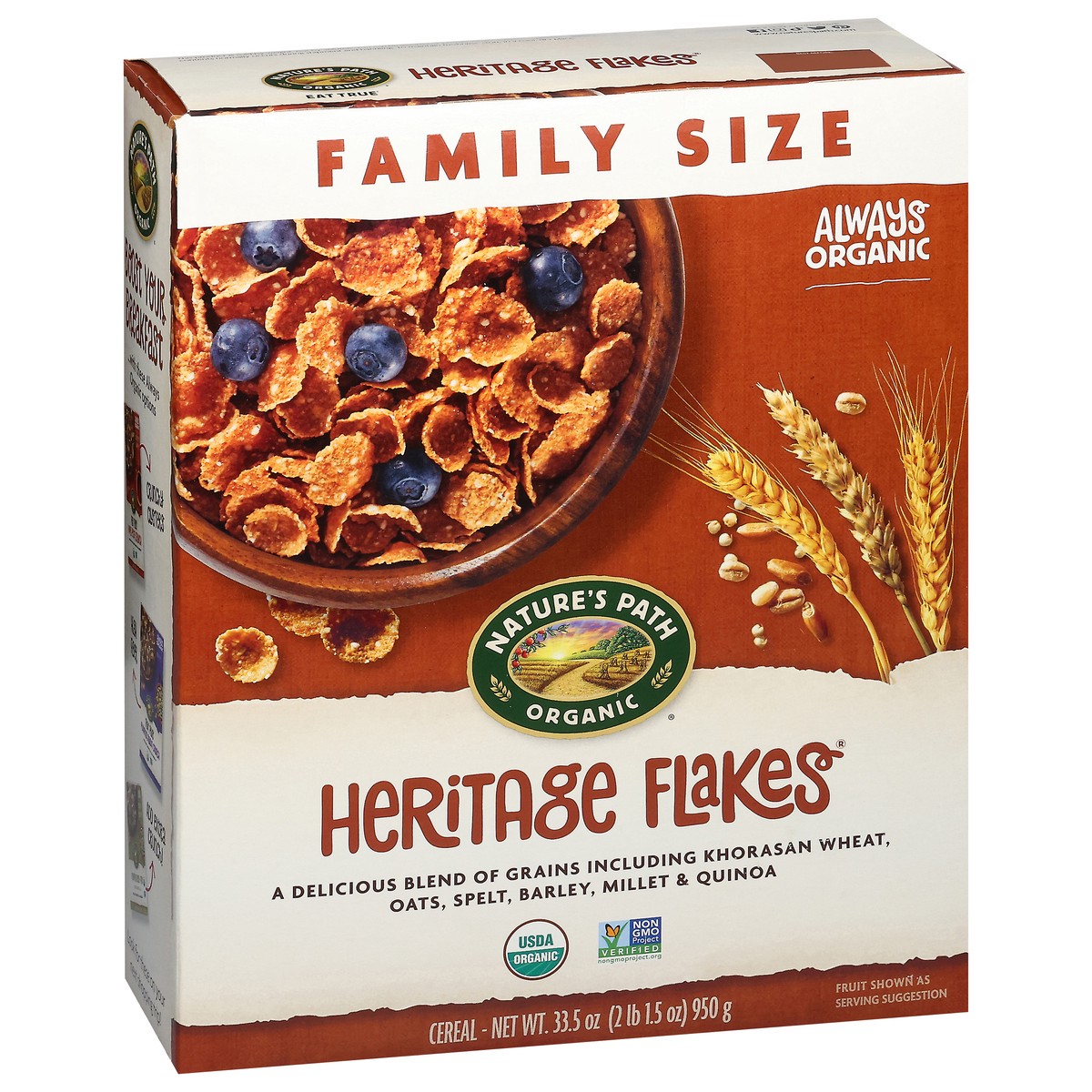 slide 10 of 14, Nature's Path Organic Heritage Flakes Cereal, 33.51 oz