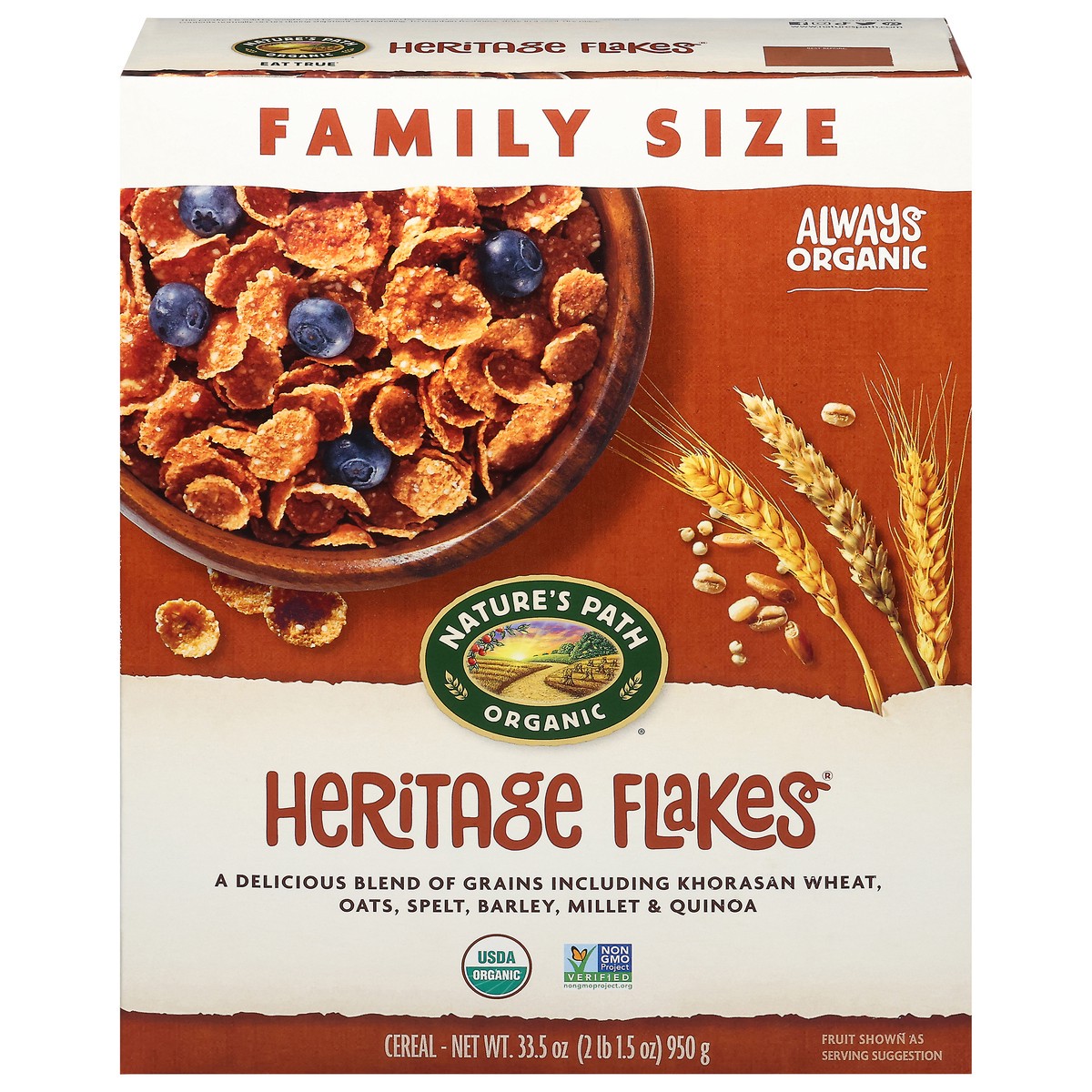 slide 9 of 14, Nature's Path Organic Heritage Flakes Cereal, 33.51 oz