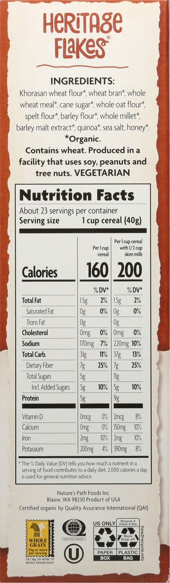 slide 6 of 14, Nature's Path Organic Heritage Flakes Cereal, 33.51 oz
