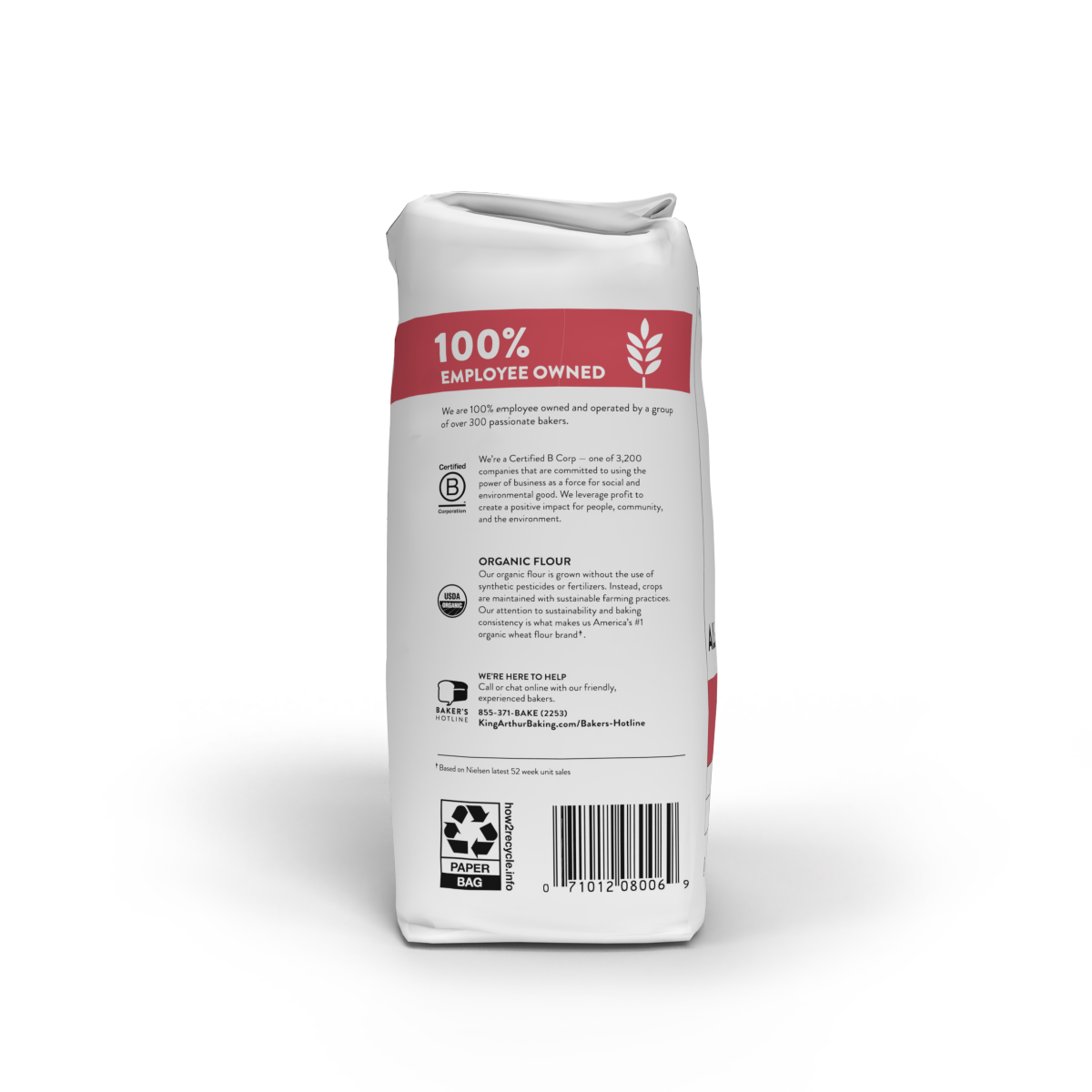 slide 2 of 29, King Arthur Organic Unbleached All-Purpose Flour 5 lb, 32 oz