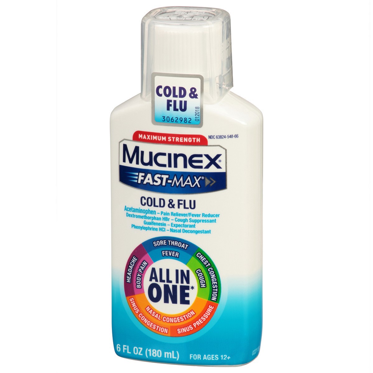 slide 3 of 9, Mucinex Max Strength Cold & Flu Medicine - Liquid - 6 fl oz, 6 fl oz