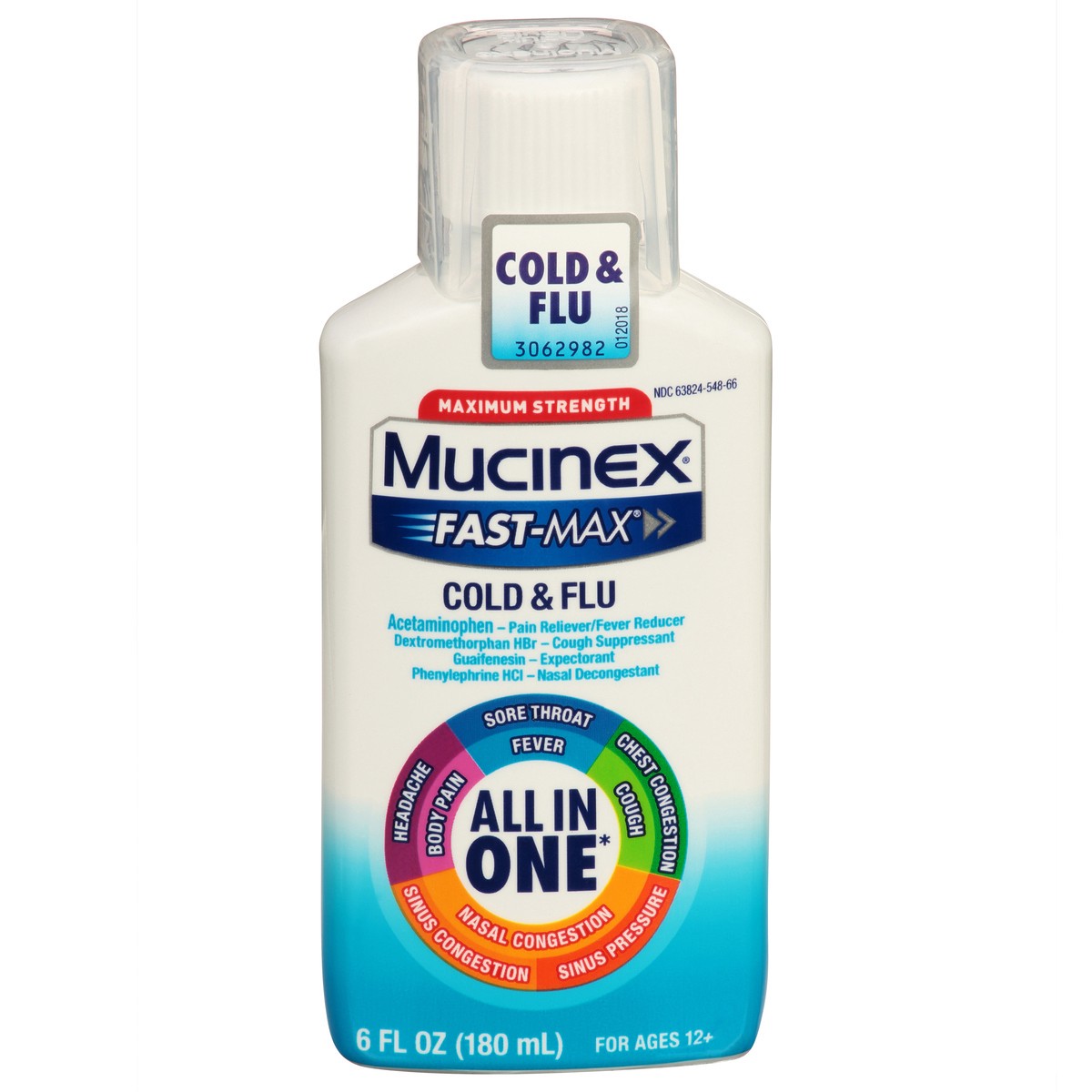 slide 1 of 9, Mucinex Max Strength Cold & Flu Medicine - Liquid - 6 fl oz, 6 fl oz