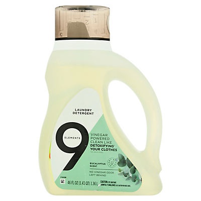slide 1 of 1, 9 Elements Eucalyptus Laundry Detergent, 46 oz