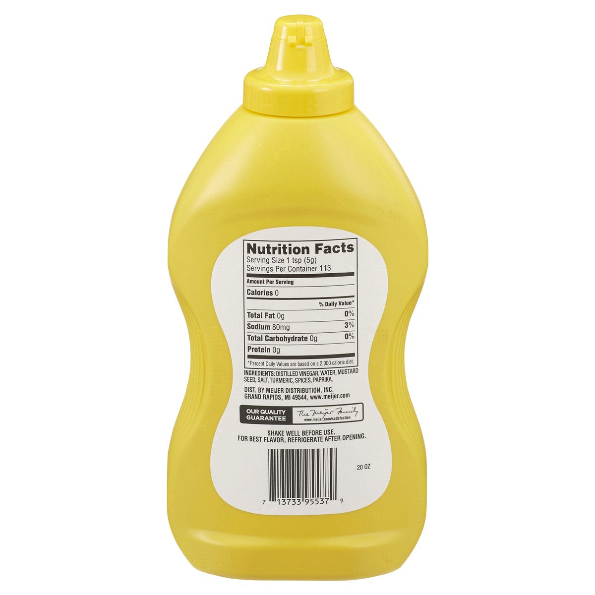 slide 2 of 2, Meijer Yellow Mustard, 20 oz