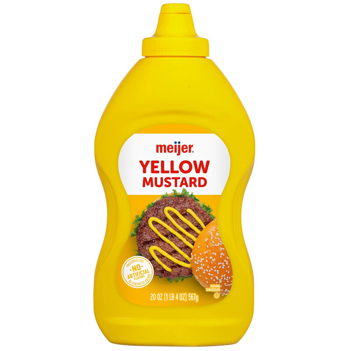 slide 1 of 2, Meijer Yellow Mustard, 20 oz