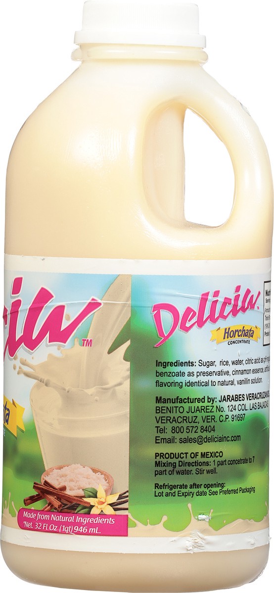 slide 4 of 9, Delicia Sweetened Horchata Concentrate 32 fl oz, 32 oz