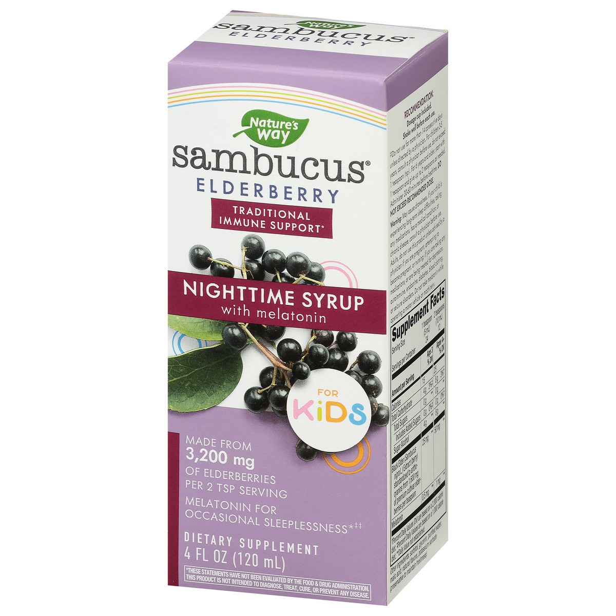 slide 2 of 9, Nature's Way Sambucus Kid's Night Syrup, 4 oz