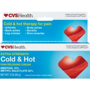 slide 1 of 1, CVS Health Extra Strength Cold & Hot Pain Relieving Cream, 3 oz; 85 gram