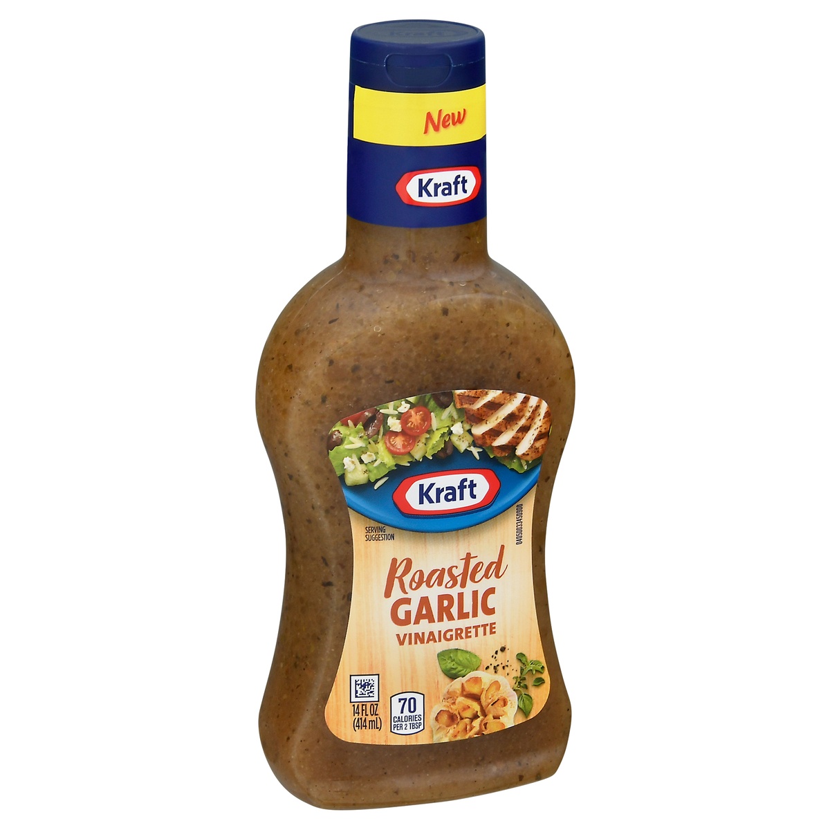 slide 2 of 11, Kraft Roasted Garlic Vinaigrette Salad Dressing, 14 fl oz