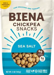 Biena Sea Salt Chickpea Snacks 5 oz