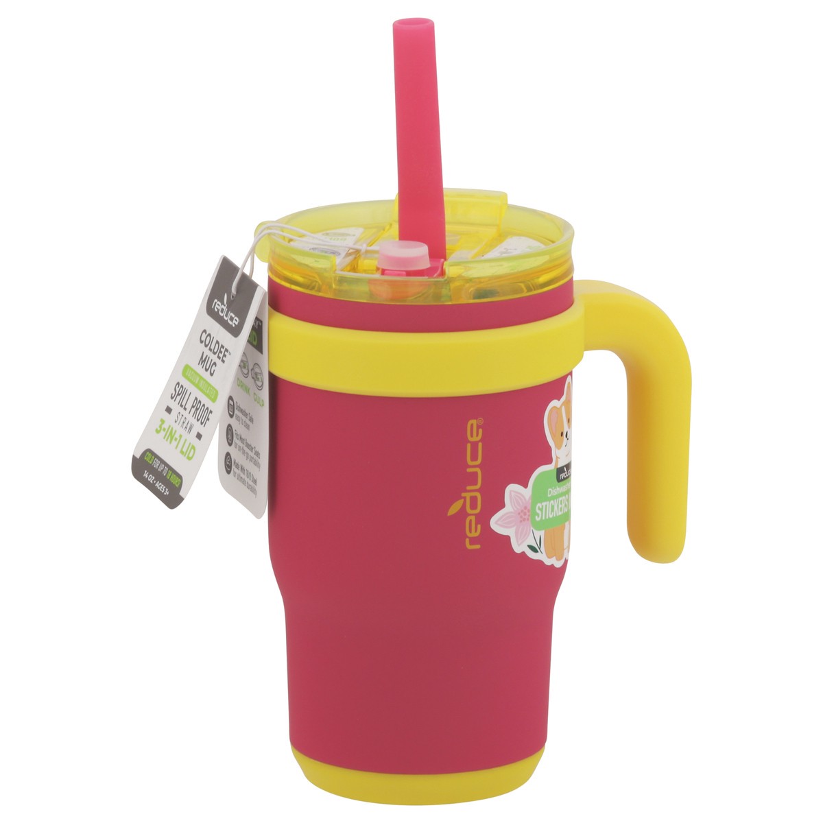 slide 12 of 12, Reduce 14 Ounce Pink Lemonade Coldee Mug 1 ea, 1 ct