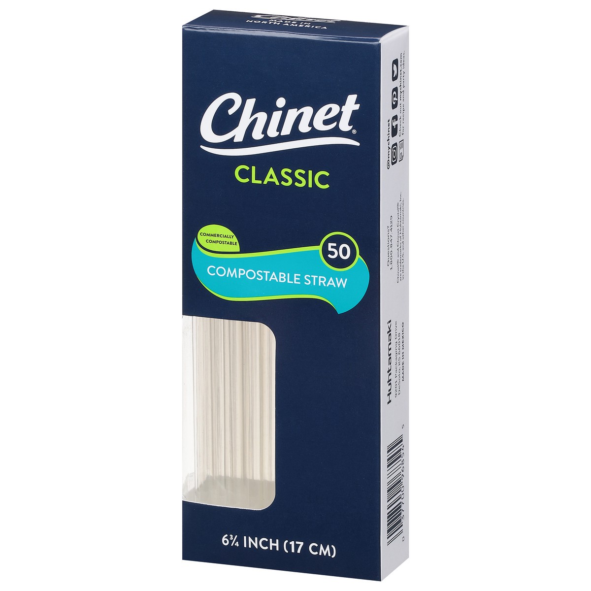 slide 3 of 9, Chinet Compostable Straw, 50 ct