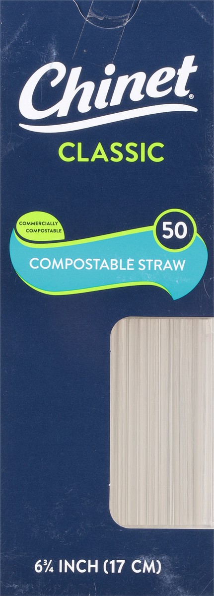 slide 6 of 9, Chinet Compostable Straw, 50 ct
