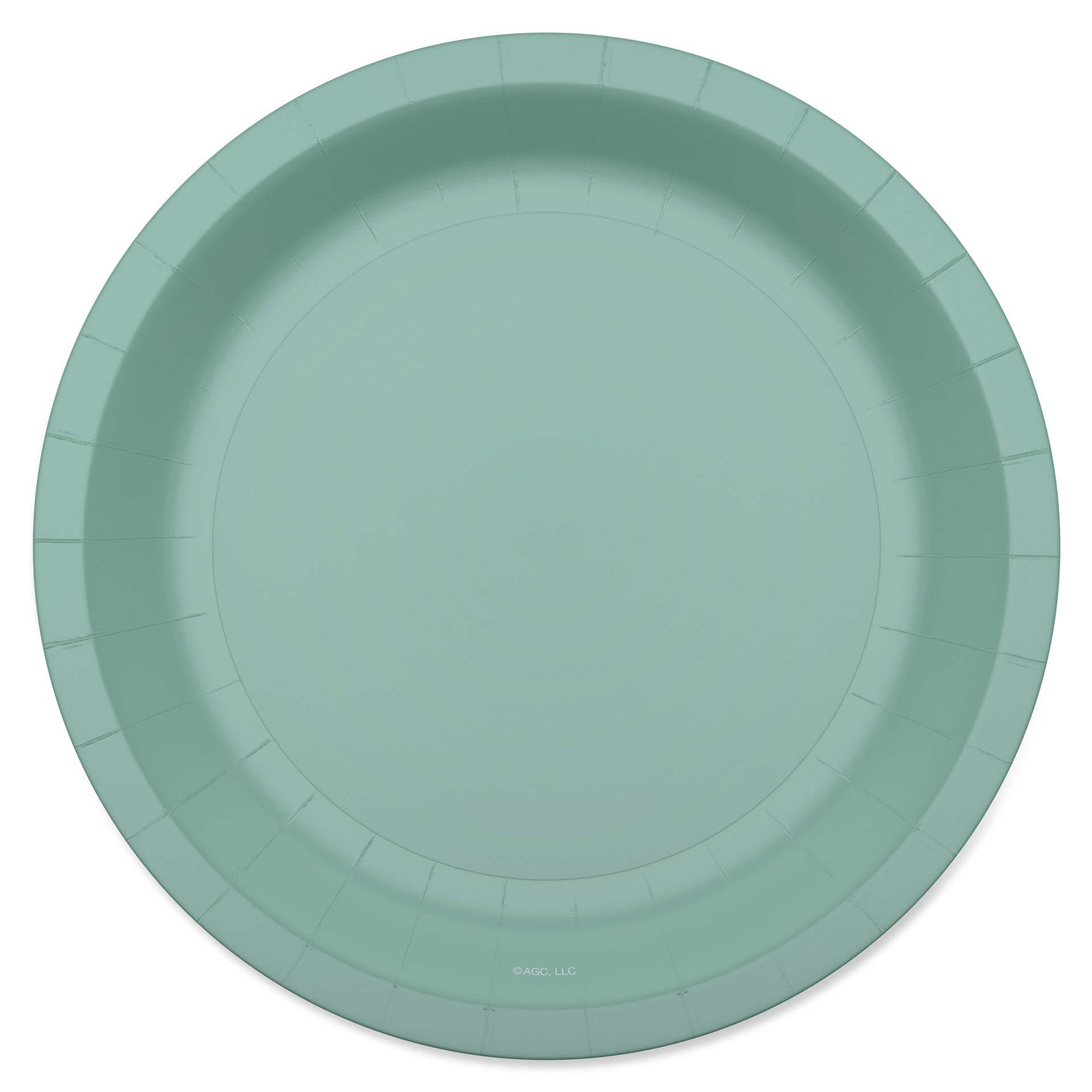 slide 1 of 3, American Greetings 10-Count 7" All Occasion Paper Plates, Green, 10 ct