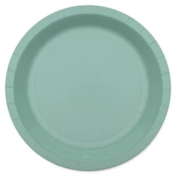 American Greetings 10-Count 7" All Occasion Paper Plates, Green