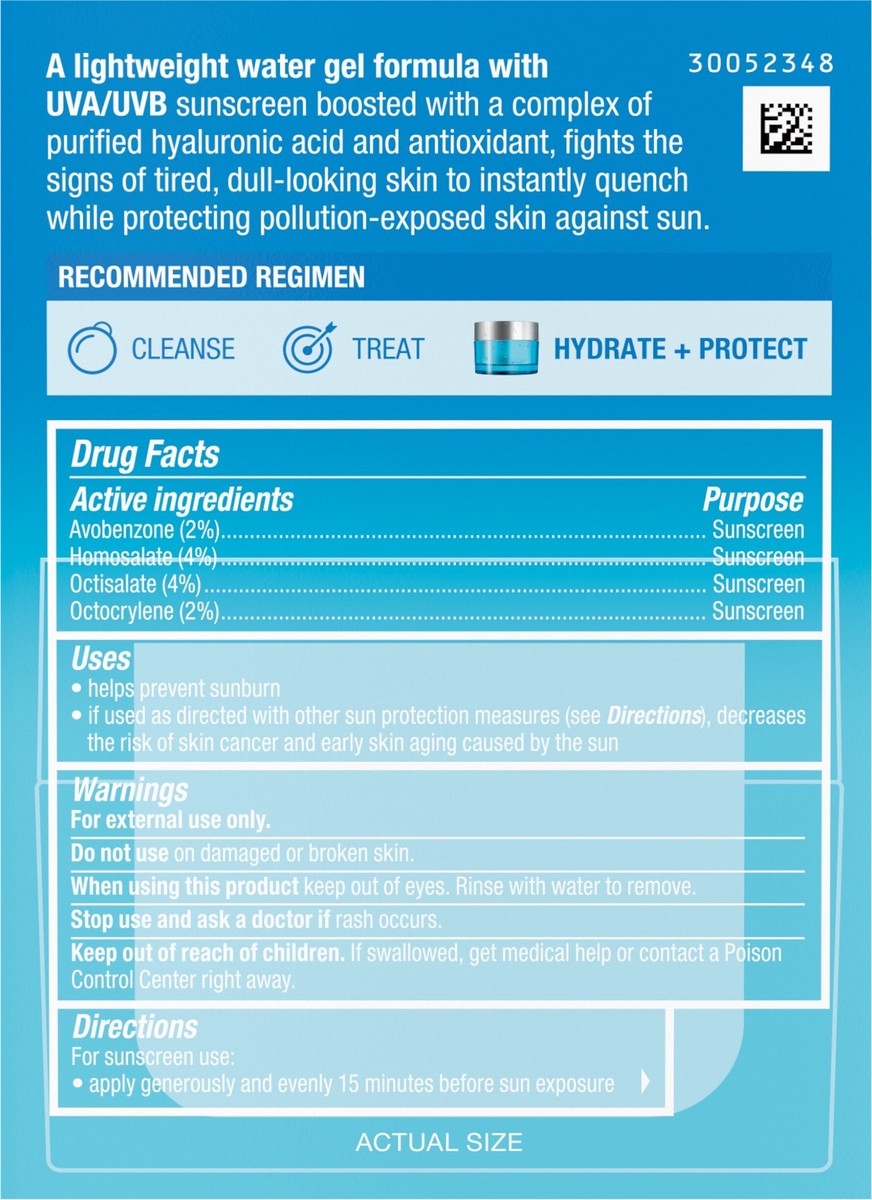 slide 3 of 8, Neutrogena Hydro Boost Face Moisturizer with SPF 25, Hydrating Facial Sunscreen, Oil-Free and Non-Comedogenic Water Gel Face Lotion 1.7 oz, 1.7 oz