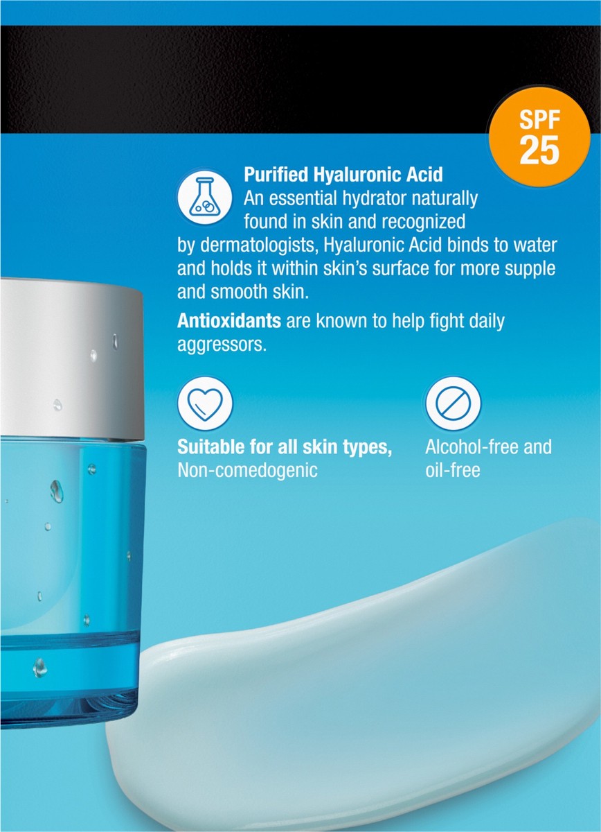 slide 7 of 8, Neutrogena Hydro Boost Face Moisturizer with SPF 25, Hydrating Facial Sunscreen, Oil-Free and Non-Comedogenic Water Gel Face Lotion 1.7 oz, 1.7 oz