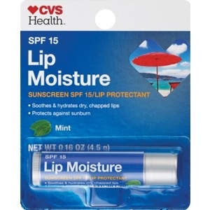 slide 1 of 1, CVS Health Lip Moisture Stick Spf 15 Mint, 0.16 oz
